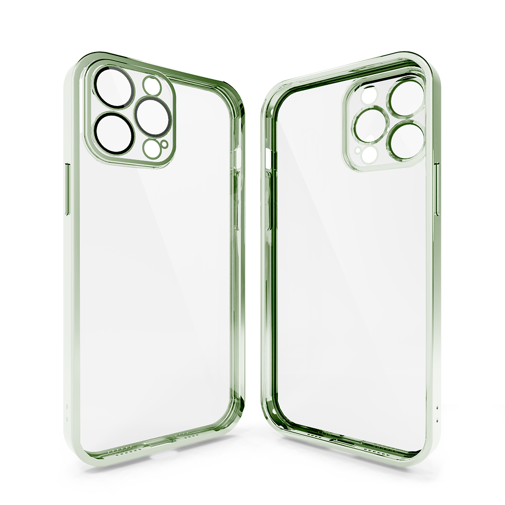 Coverzs Coverzs Coque clair doux avec cache de caméra iPhone 13 Pro Max (vert) Coverzs Coverzs Coque clair doux avec cache de caméra iPhone 13 Pro Max (vert)