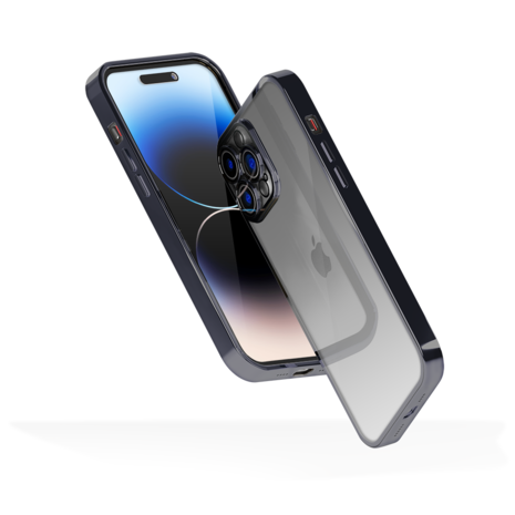 Coverzs Coverzs Coque clair doux avec cache de caméra iPhone 14 Pro (noir)