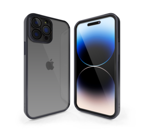 Coverzs Coque clair doux avec cache de caméra iPhone 14 Pro Max (noir) Coverzs Coque clair doux avec cache de caméra iPhone 14 Pro Max (noir)