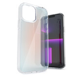 Coverzs Coque transparent et dégradé de colours iPhone 13 (rouge)