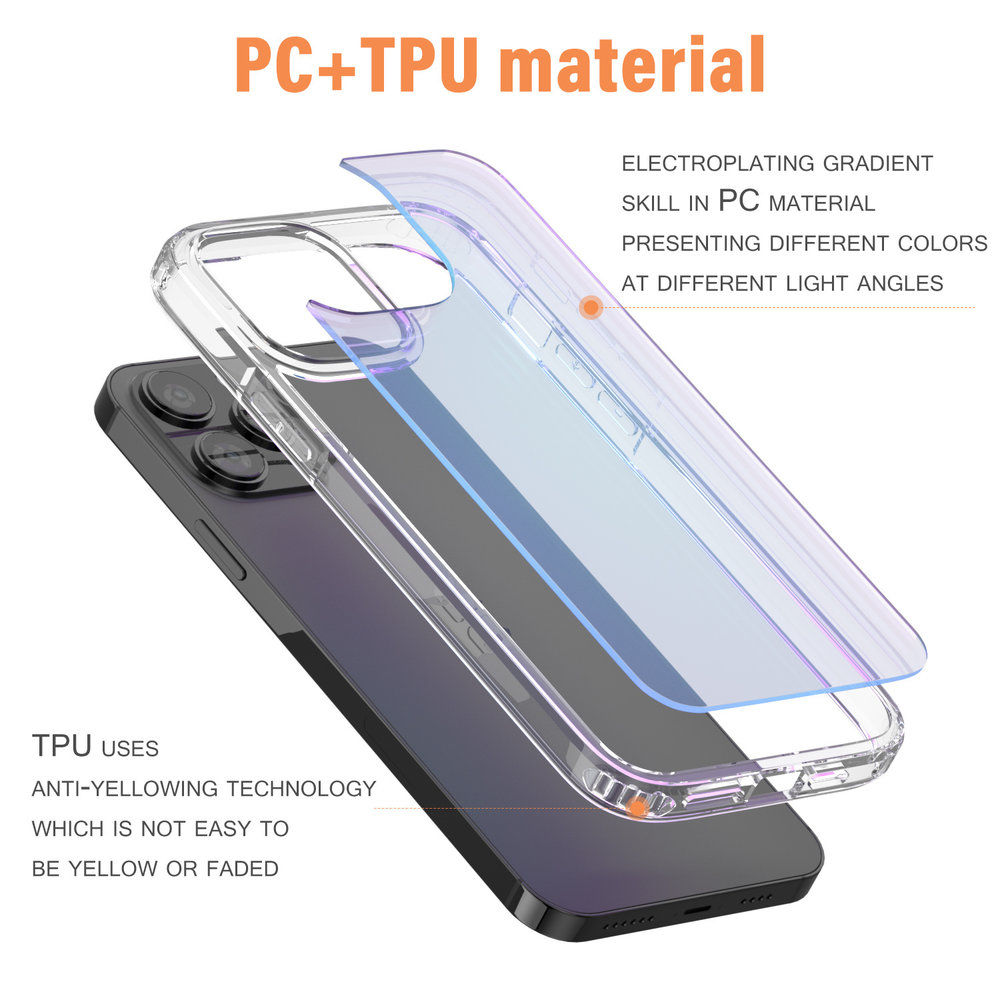 Coverzs Coverzs Coque transparent et dégradé de colours iPhone 13 (bleu) Coverzs Coverzs Coque transparent et dégradé de colours iPhone 13 (bleu)