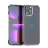 Coverzs Coque transparent et dégradé de colours iPhone 13 Pro (bleu)