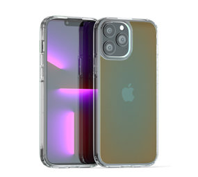 Coverzs Coque transparent et dégradé de colours iPhone 13 Pro Max (vert)