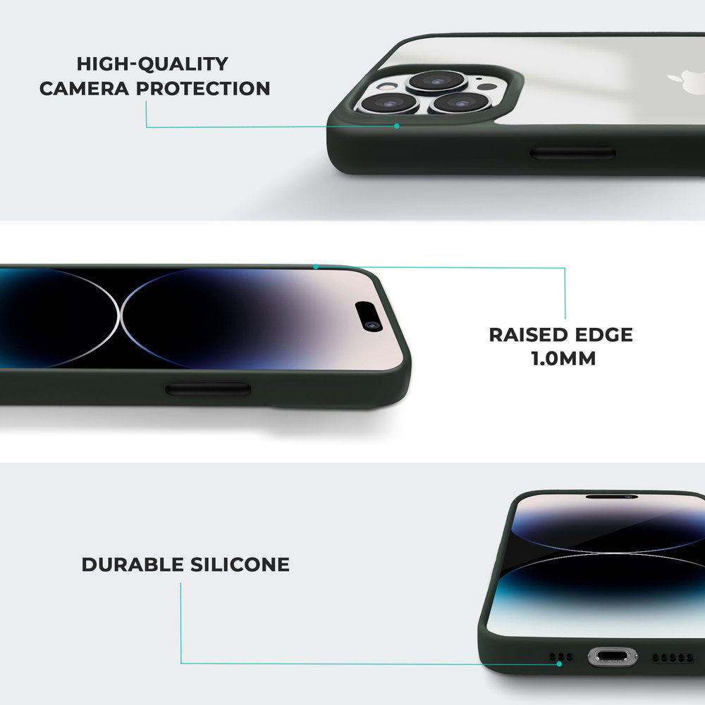 Coverzs Coverzs Coque bord acrylique mate iPhone 13 Pro Max (vert) Coverzs Coverzs Coque bord acrylique mate iPhone 13 Pro Max (vert)