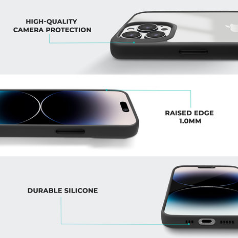 Coverzs Coverzs Coque bord acrylique mate iPhone 13 Pro (noir) Coverzs Coverzs Coque bord acrylique mate iPhone 13 Pro (noir)