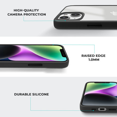 Coverzs Coverzs Coque bord acrylique mate iPhone 13 (noir) Coverzs Coverzs Coque bord acrylique mate iPhone 13 (noir)