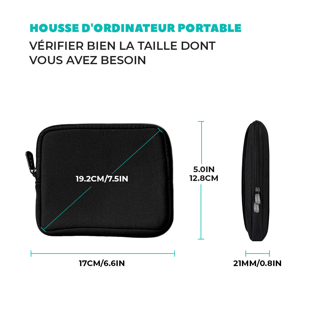 Coverzs Coverzs Housse pour l'ordinateur portable 14 pouces + pochette supplémentaire Coverzs Coverzs Housse pour l'ordinateur portable 14 pouces + pochette supplémentaire