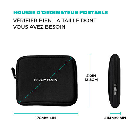 Coverzs Coverzs Housse pour l'ordinateur portable 14 pouces + pochette supplémentaire Coverzs Coverzs Housse pour l'ordinateur portable 14 pouces + pochette supplémentaire