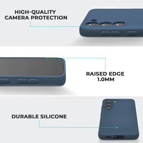 ShieldCase ShieldCase Coque silicone Samsung Galaxy S23 (bleu foncé)