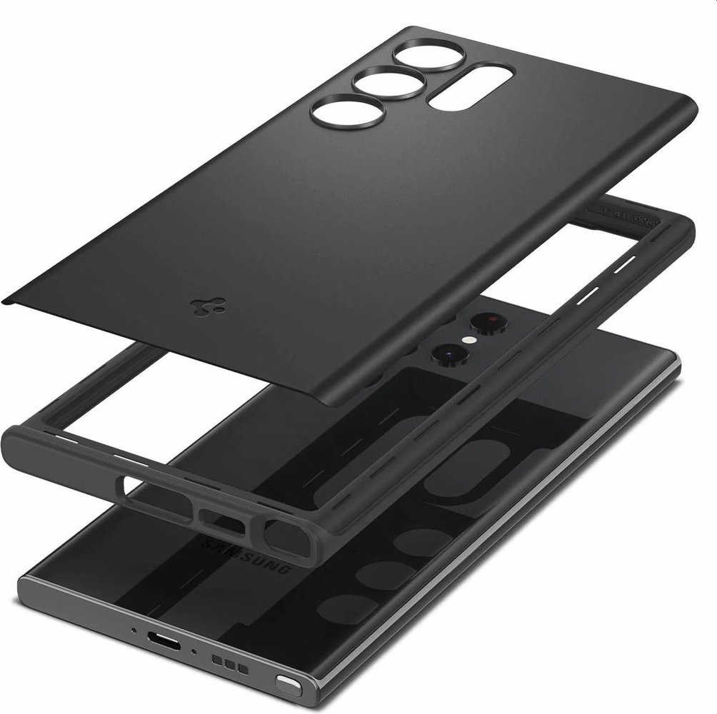 Spigen Spigen coque thin fit Samsung Galaxy S23 Ultra (noir) Spigen Spigen coque thin fit Samsung Galaxy S23 Ultra (noir)