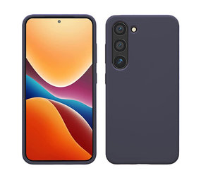 Ceezs Coque Samsung Galaxy S23 silicone (bleu foncé)