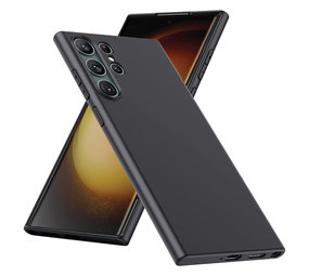 Ceezs Coque Samsung Galaxy S23 Ultra silicone (noir)