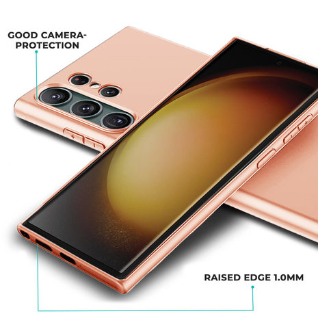 Ceezs Ceezs Coque Samsung Galaxy S23 Ultra silicone (rose)