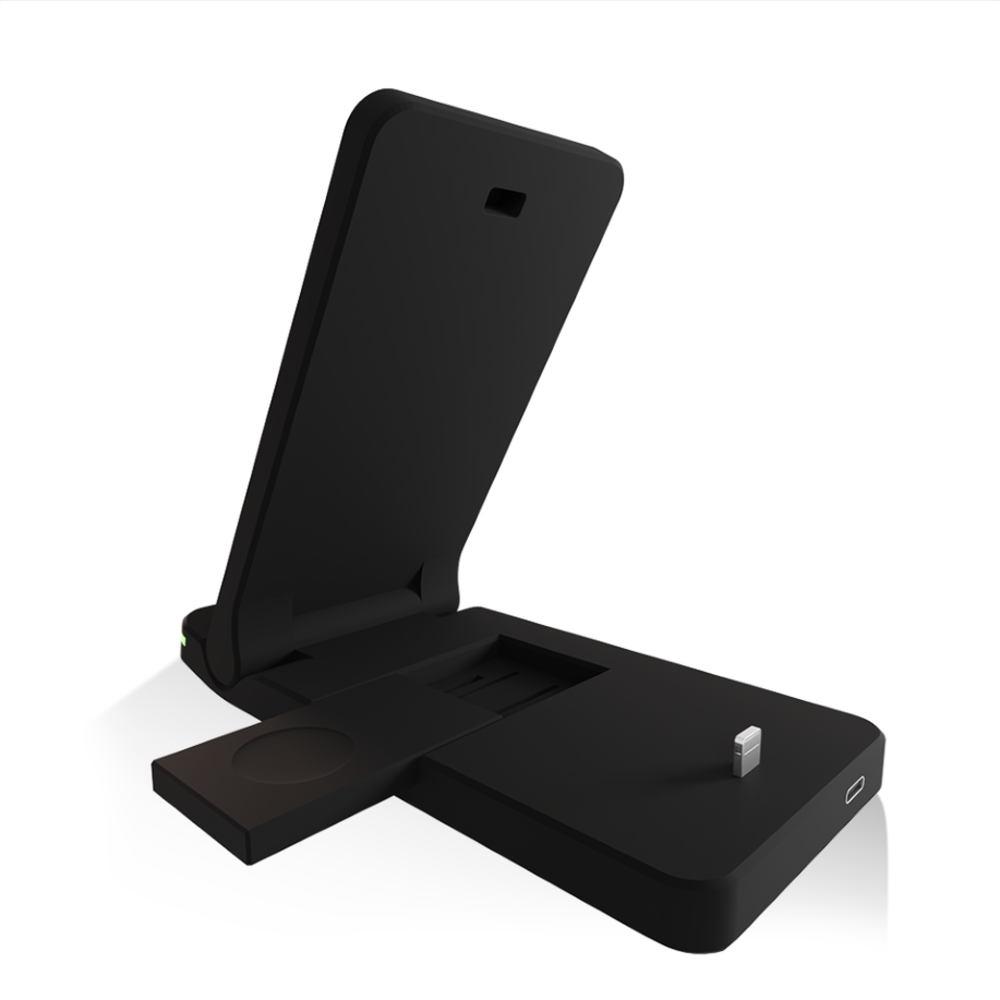 Achetez X1 3-en-1 Chargeur Sans Fil Pliant Pour Iphone / je