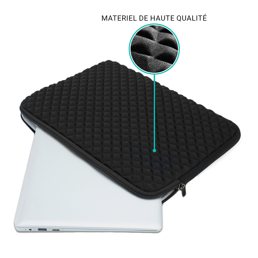 Coverzs Coverzs Diamond Housse d'ordinateur 13 pouce (noir) Coverzs Coverzs Diamond Housse d'ordinateur 13 pouce (noir)