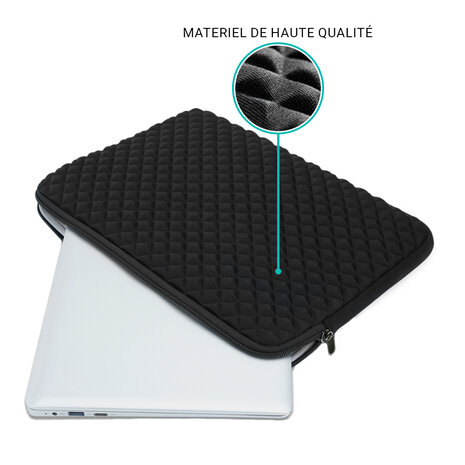Coverzs Coverzs Diamond Housse d'ordinateur 15.6 pouce (noir) Coverzs Coverzs Diamond Housse d'ordinateur 15.6 pouce (noir)
