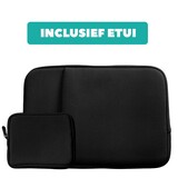 Coverzs Housse d'ordinateur 16 pouce avec organisateur d'accessoires (noir)
