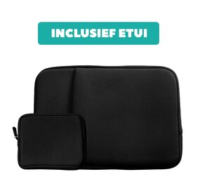 Coverzs Housse d'ordinateur 16 pouce avec organisateur d'accessoires (noir)