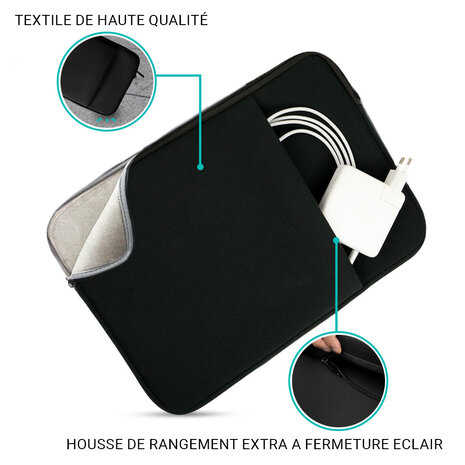 Coverzs Coverzs Housse d'ordinateur 15.6 pouce & 17 pouce (noir) Coverzs Coverzs Housse d'ordinateur 15.6 pouce & 17 pouce (noir)