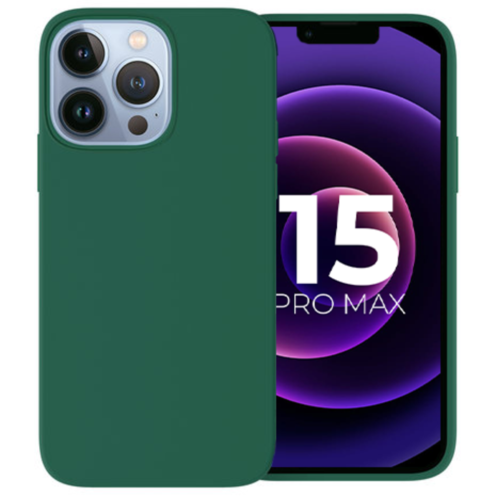 Ceezs iPhone 15 Pro Max coque silicone (vert foncé) Ceezs iPhone 15 Pro Max coque silicone (vert foncé)