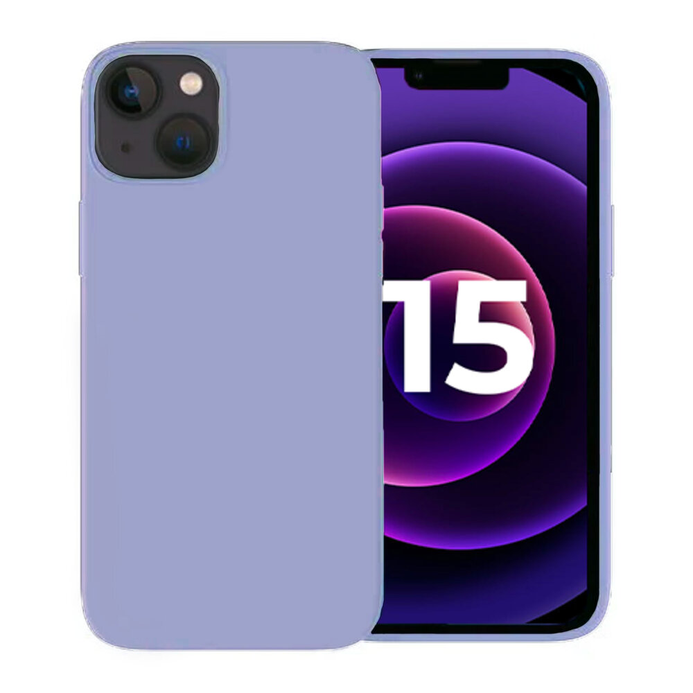 Ceezs iPhone 15 coque silicone (violet)