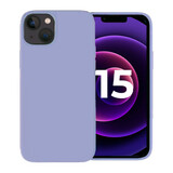 iPhone 15 coque silicone (violet)