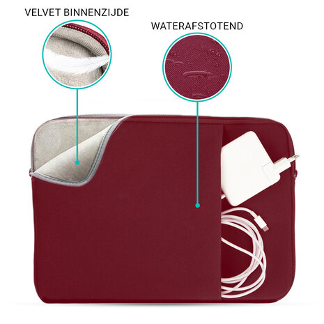 Coverzs Coverzs Housse d'ordinateur 15.6 pouce (bordeaux) Coverzs Coverzs Housse d'ordinateur 15.6 pouce (bordeaux)