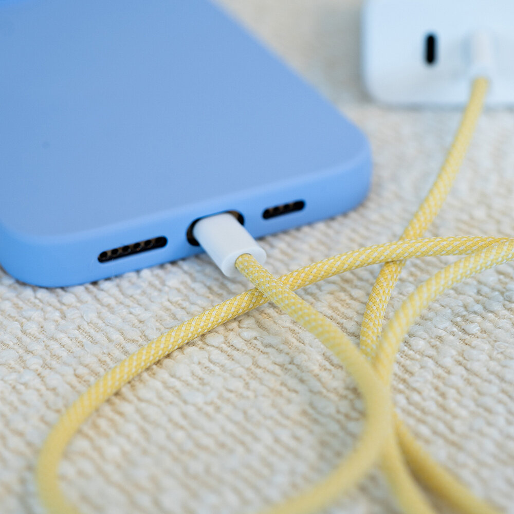 ShieldCase ShieldCase Câble USB-C vers Lightning pour modèles iPhone 1 mètre (jaune)