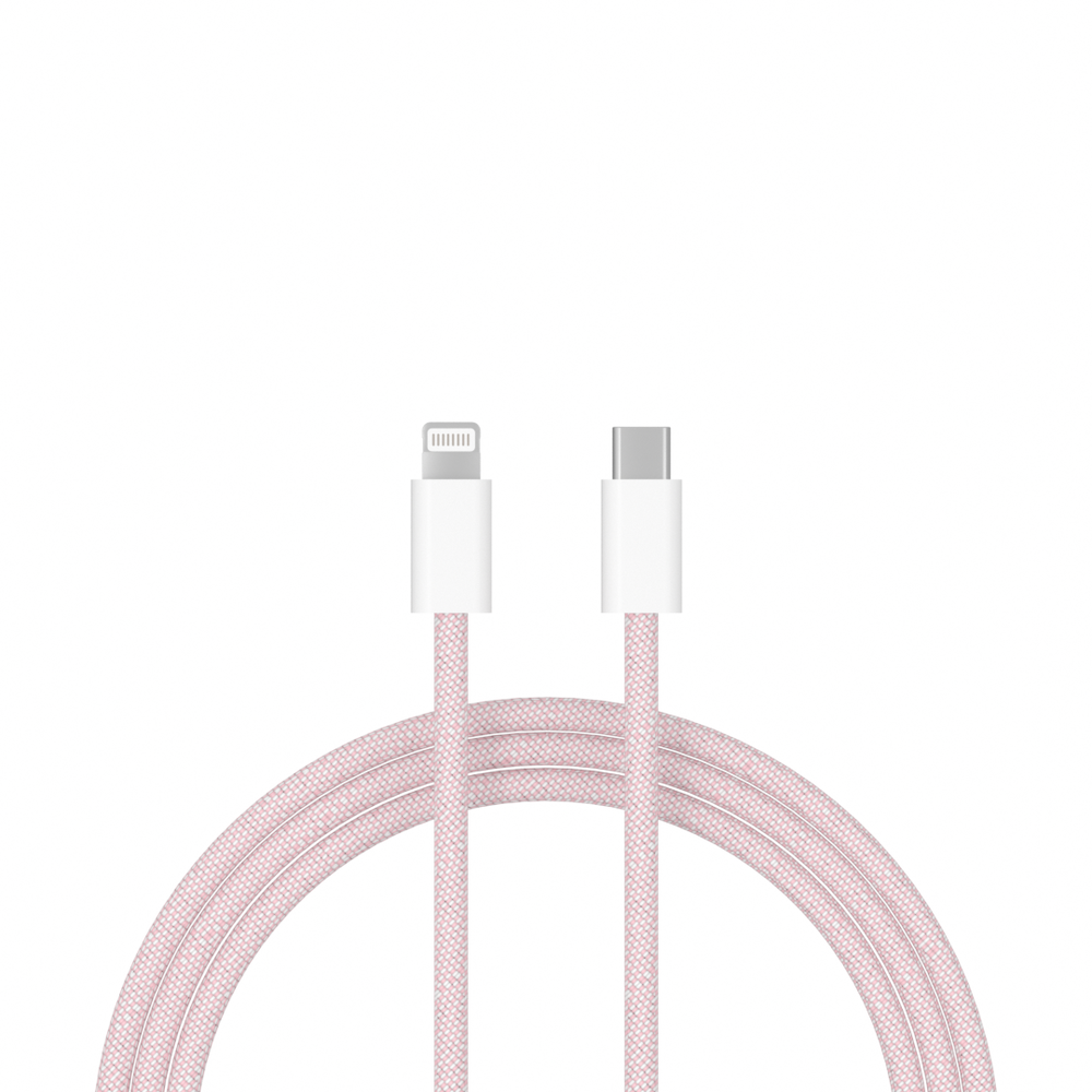 Câble USB-C vers Lightning pour modèles iPhone 1 mètre (rose) 