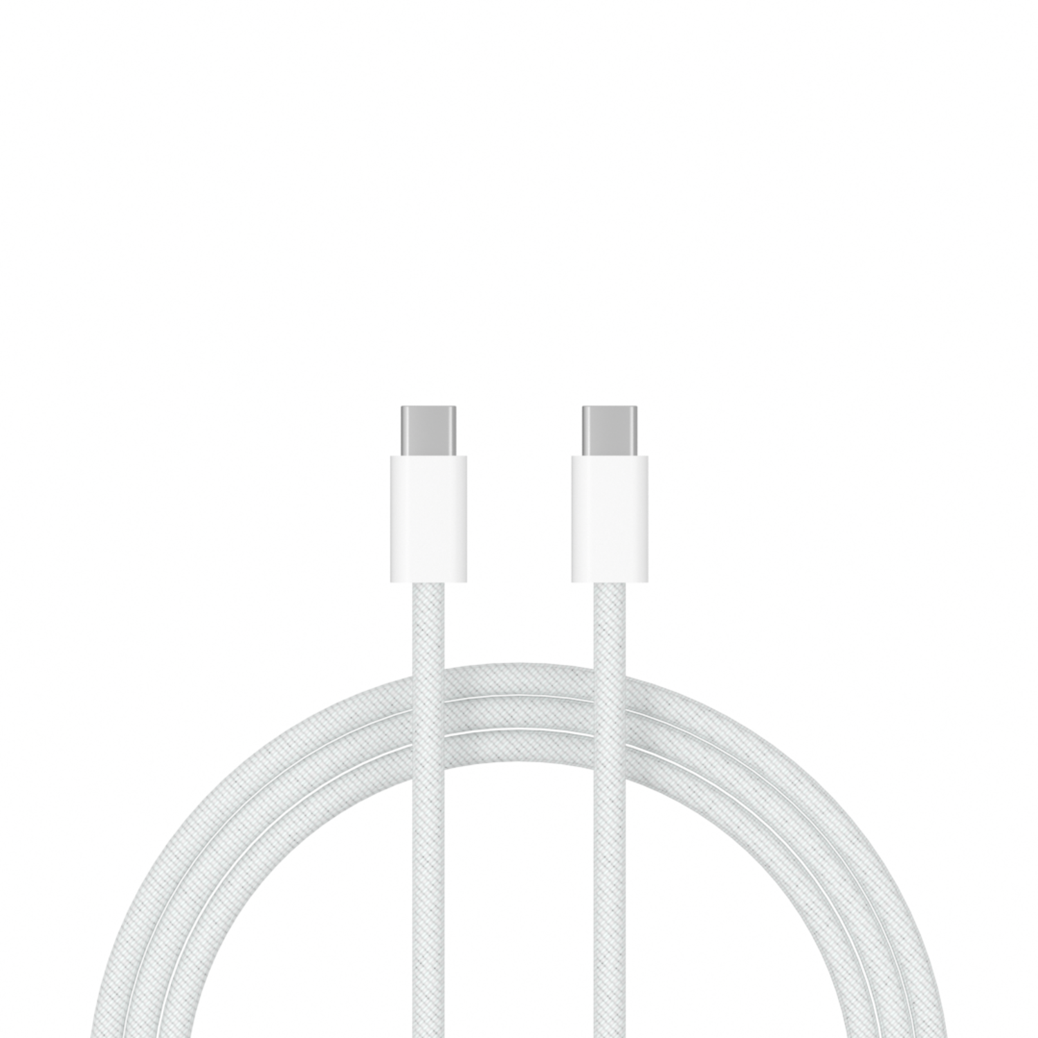Câble USB-C vers USB-C pour modèles iPhone 1 mètre (blanc) - Coque