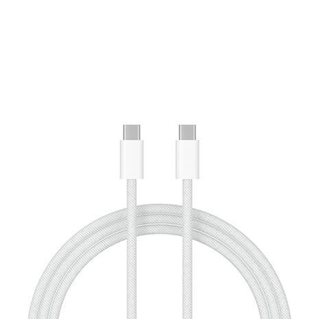 Câble USB-C vers USB-C pour modèles iPhone 1 mètre (blanc) 