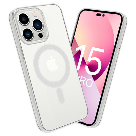ShieldCase iPhone 15 Pro coque en silicone avec MagSafe (transparent)