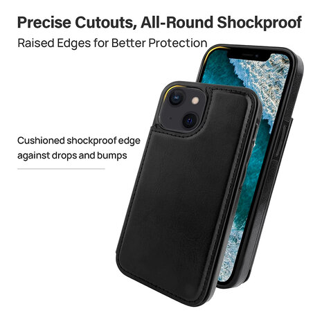 ShieldCase iPhone 15 étui portefeuille (noir) ShieldCase iPhone 15 étui portefeuille (noir)