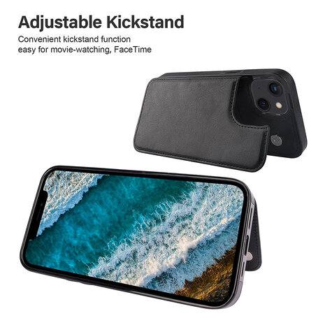 ShieldCase iPhone 15 étui portefeuille (noir) ShieldCase iPhone 15 étui portefeuille (noir)