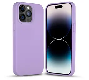 iPhone 15 Pro Max Solid coque en silicone (lilas)