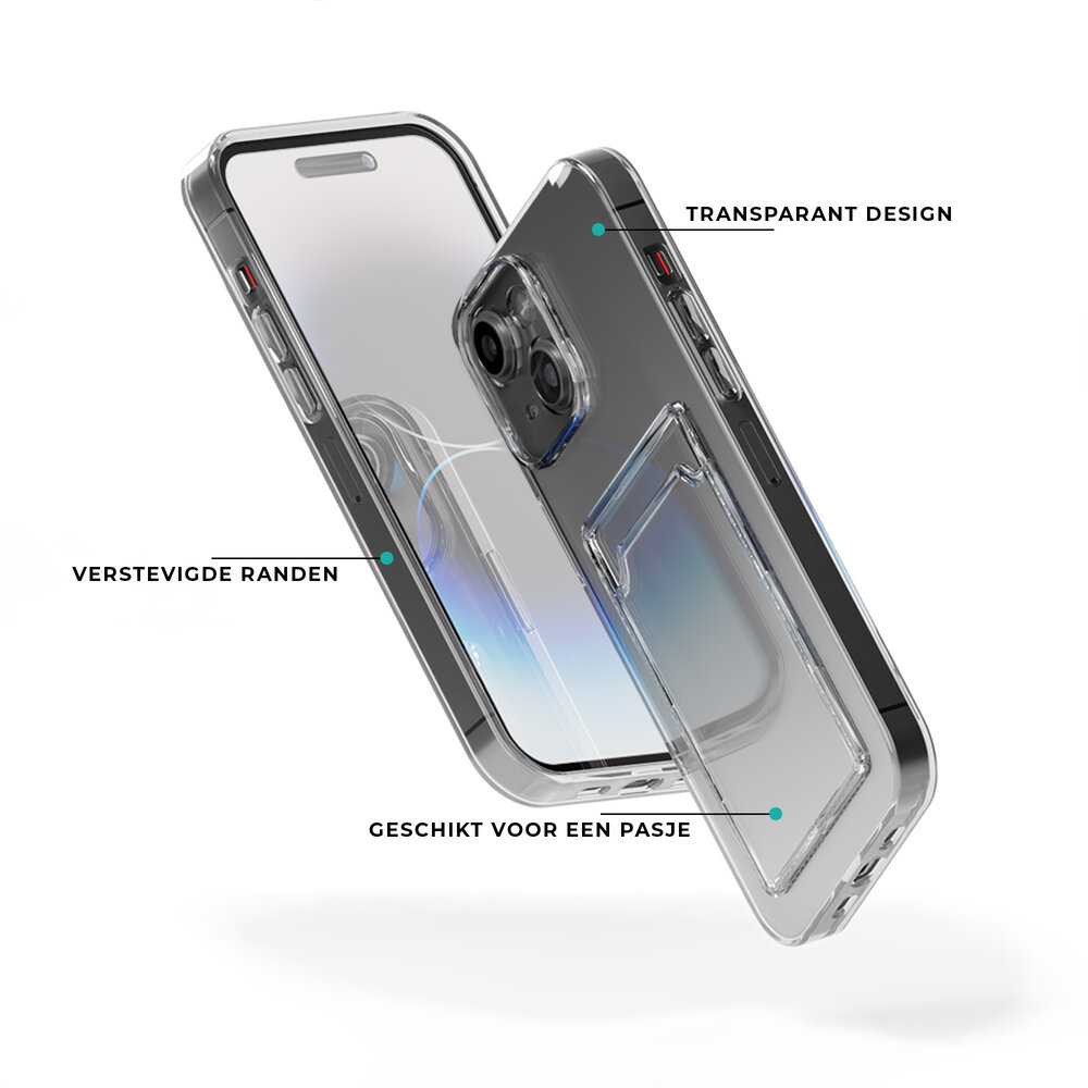 ShieldCase iPhone 15 Pro Max TPU coque en silicone avec porte-carte (transparent) ShieldCase iPhone 15 Pro Max TPU coque en silicone avec porte-carte (transparent)