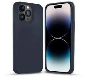 iPhone 15 Pro Solid coque en silicone (bleu foncé) iPhone 15 Pro Solid coque en silicone (bleu foncé)