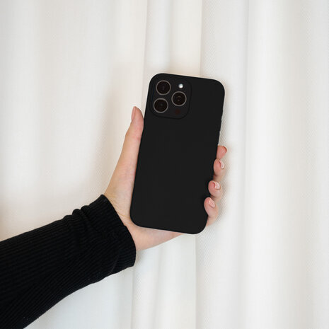 Coverzs iPhone 15 Pro Max Solid coque en silicone (noir) Coverzs iPhone 15 Pro Max Solid coque en silicone (noir)