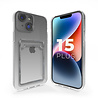 ShieldCase iPhone 15 Plus TPU coque en silicone avec porte-carte (transparent)