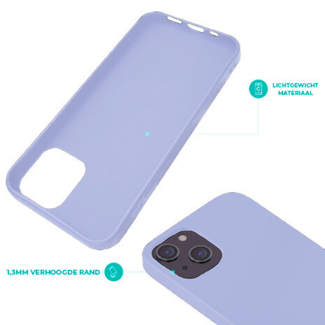 Ceezs iPhone 15 coque silicone (violet)