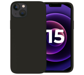 iPhone 15 coque silicone (noir)