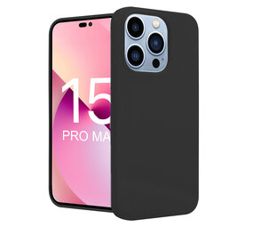 iPhone 15 Pro Max coque en silicone (noir)