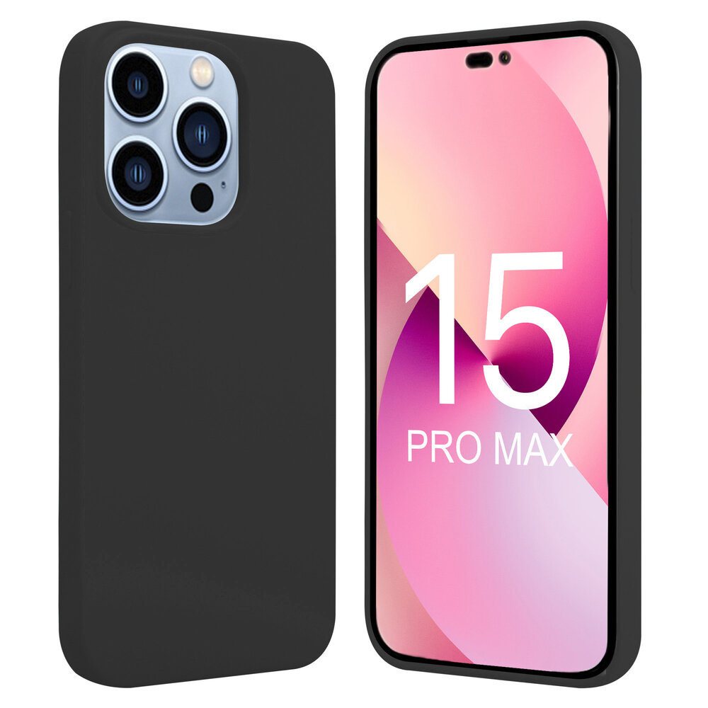 ShieldCase iPhone 15 Pro Max coque en silicone (noir)