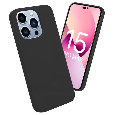 ShieldCase iPhone 15 Pro Max coque en silicone (noir)