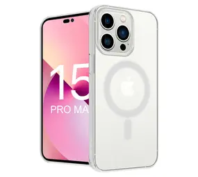 iPhone 15 Pro Max coque en silicone avec MagSafe (transparent)