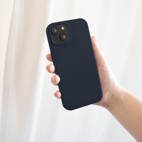 Ceezs iPhone 15 coque silicone (bleu foncé)