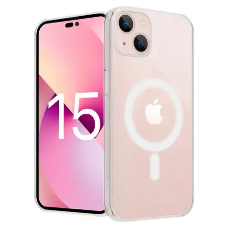 ShieldCase iPhone 15 coque en silicone avec MagSafe (transparent) ShieldCase iPhone 15 coque en silicone avec MagSafe (transparent)