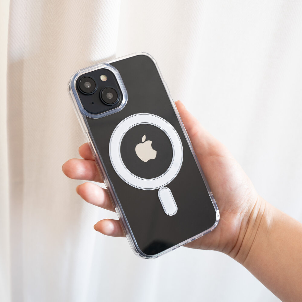 ShieldCase iPhone 15 coque en silicone avec MagSafe (transparent) ShieldCase iPhone 15 coque en silicone avec MagSafe (transparent)