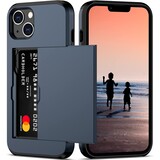 iPhone 15 coque porte-cartes avec curseur (bleu foncé)