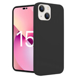 iPhone 15 coque en silicone (noir)
